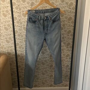 Levi's Straight Leg Light Blue Denim Jeans